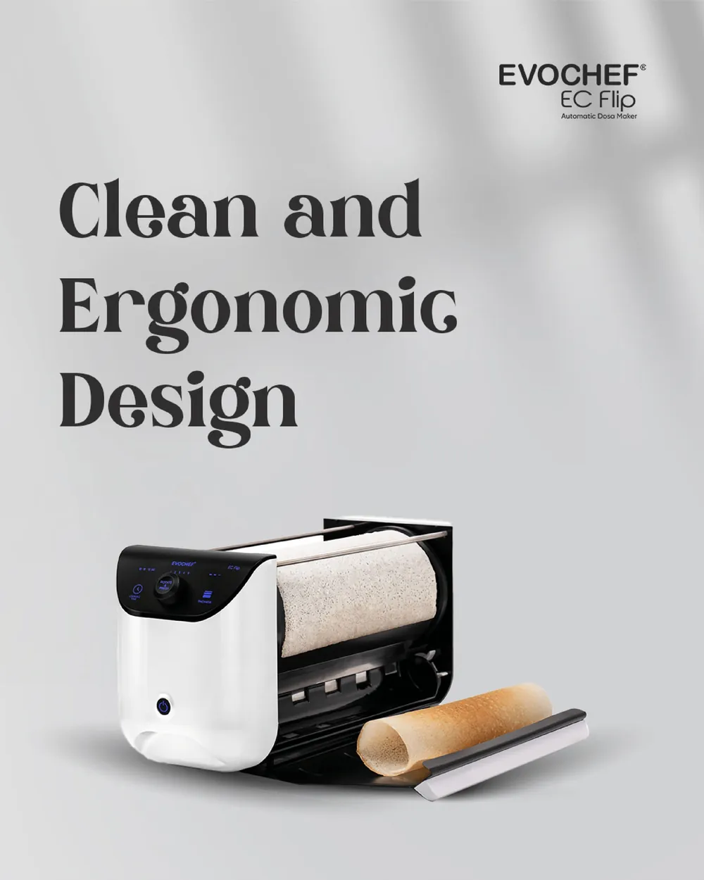 Clean and Ergonomic Design: the white EC-Flip