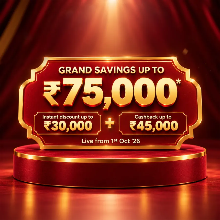 Grand savings up to ₹75,000