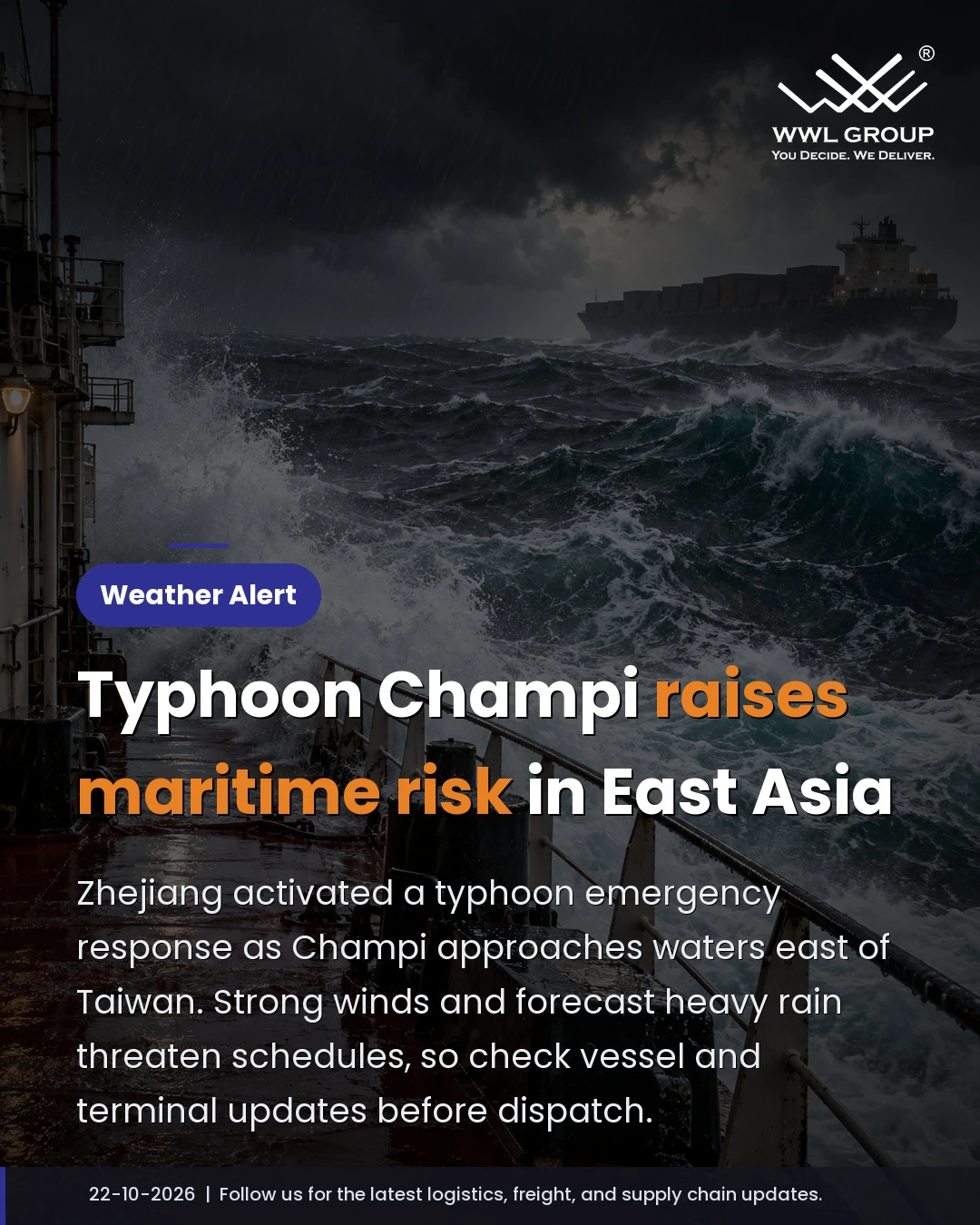 WWL GROUP creative: Weather & maritime risk