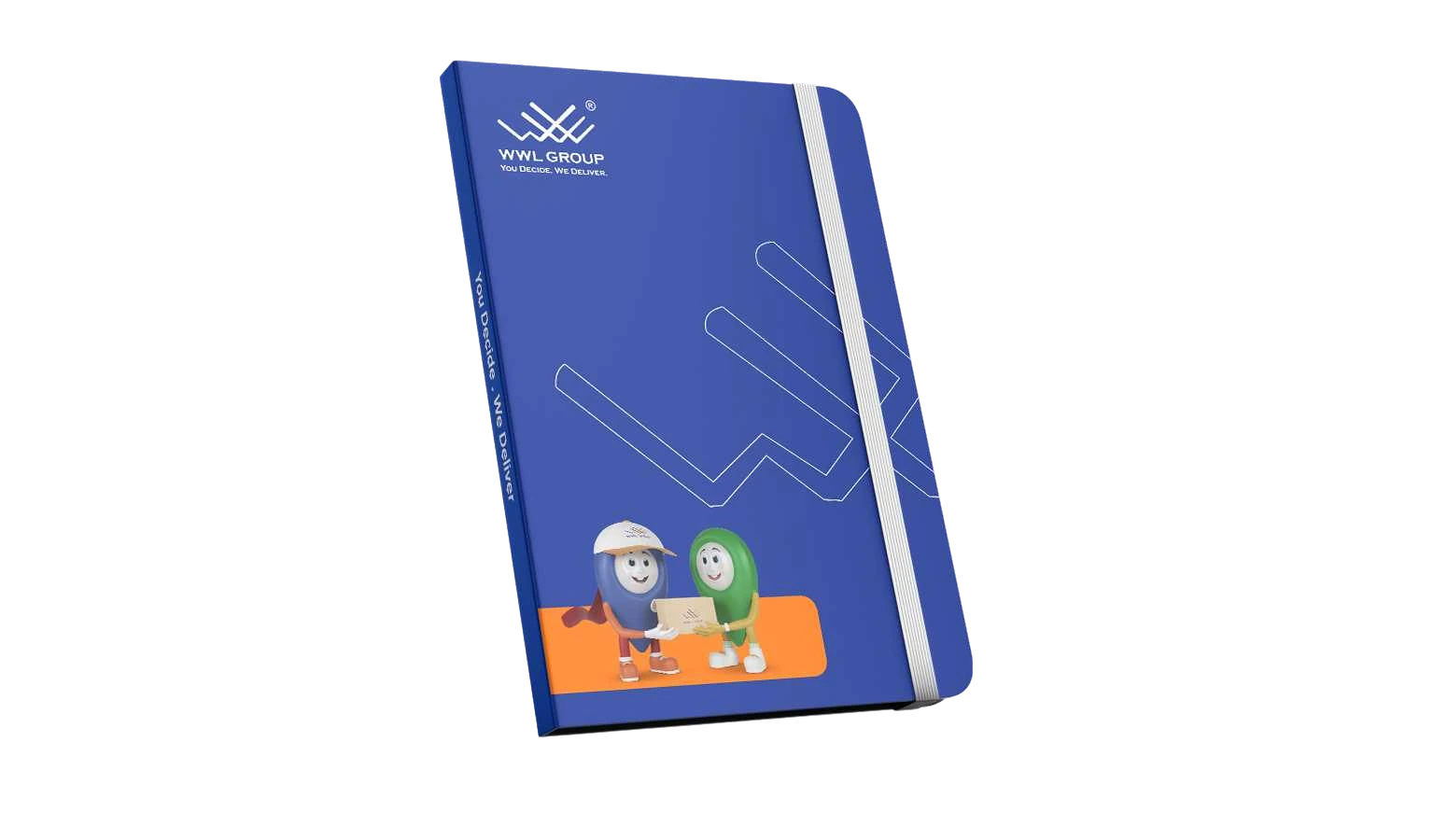WWL GROUP notebook design design mockup