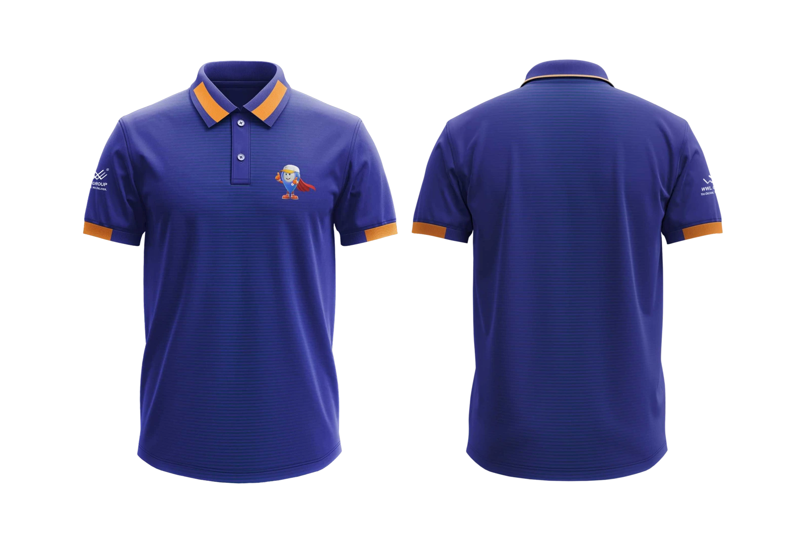 WWL GROUP team apparel design mockup