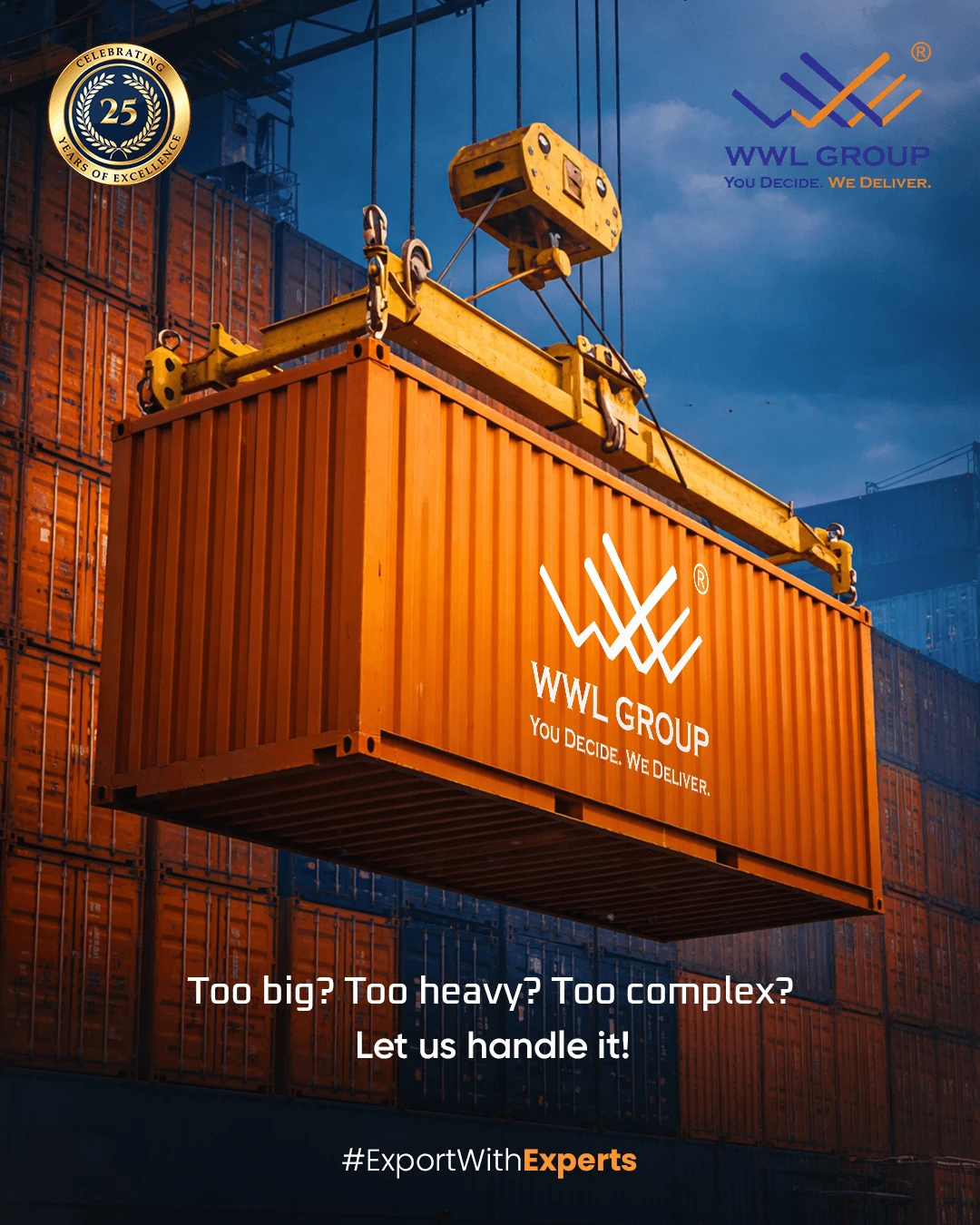 WWL GROUP creative: Complex cargo, clearly communicated